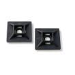 Plakzadel kabelbinder zwart 19x19mm opschroevend en zelfklevend - per 10 stuks product photo