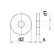 Sluitring thermisch verz. voor zware spanbussen DIN 7349 M10x25x4.0mm product photo