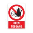 Bord Geen toegang Combinatie 230x330mm product photo