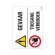 Bord Gevaar toegang verboden Combinatie 230x330mm product photo