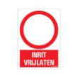 Bord Inrit vrijlaten Combinatie 230x330mm product photo