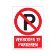 Bord Verboden te parkeren Combinatie 230x330mm product photo