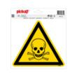 Sticker Giftige stoffen 200 mm driehoek product photo
