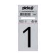Bord Alulook Cijfer 1 44x60 mm zelfklevend product photo