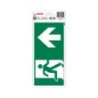 Sticker Nooduitgang rechtdoor 100x200 mm product photo