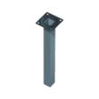 Tafelpoot staal zwart vierkant 25x25x200mm product photo