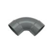 Wavin bocht 88 graden pvc grijs lijm 2x mof 125x125mm Wadal 3101212009 product photo