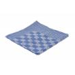 Theedoeken blauw geblokt 650x650mm 6st product photo