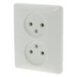 Contactdoos inbouw 2-voudig polarwit product photo
