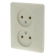 Contactdoos inbouw 2-voudig creme product photo