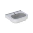 Geberit wastafel rechthoekig hangend 1 kraangat midden 475x600mm product photo