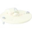Centraaldoosdeksel met ophanghaak rond creme-wit 70mm met 2 schroefjes M4x14mm AT5010 product photo