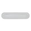 Briefplaat ovaal messing verchroomd 343x77.5mm 4000 product photo