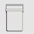 Afvalemmer Bin.it Duo 20 ltr. grijs 225x305x350mm product photo