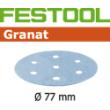 Festool schuurpapier Granat rond Ø 77mm korrel 80 50 stuks 497405 product photo