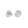 WC sluiting 6mm RVS rond 53x8mm z/venster 7mm nokken product photo
