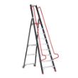 Magazijntrap enkel verplaatsb. op wielen lgt 3.19m (23.6kg) Taurus TME 9 treden stahoogte 2.11 tot 4.10m product photo