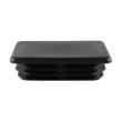 Inslagdop vierkant 50x30mm zwart product photo