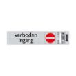 Bord Alulook Verboden ingang 165x44 mm zelfklevend product photo