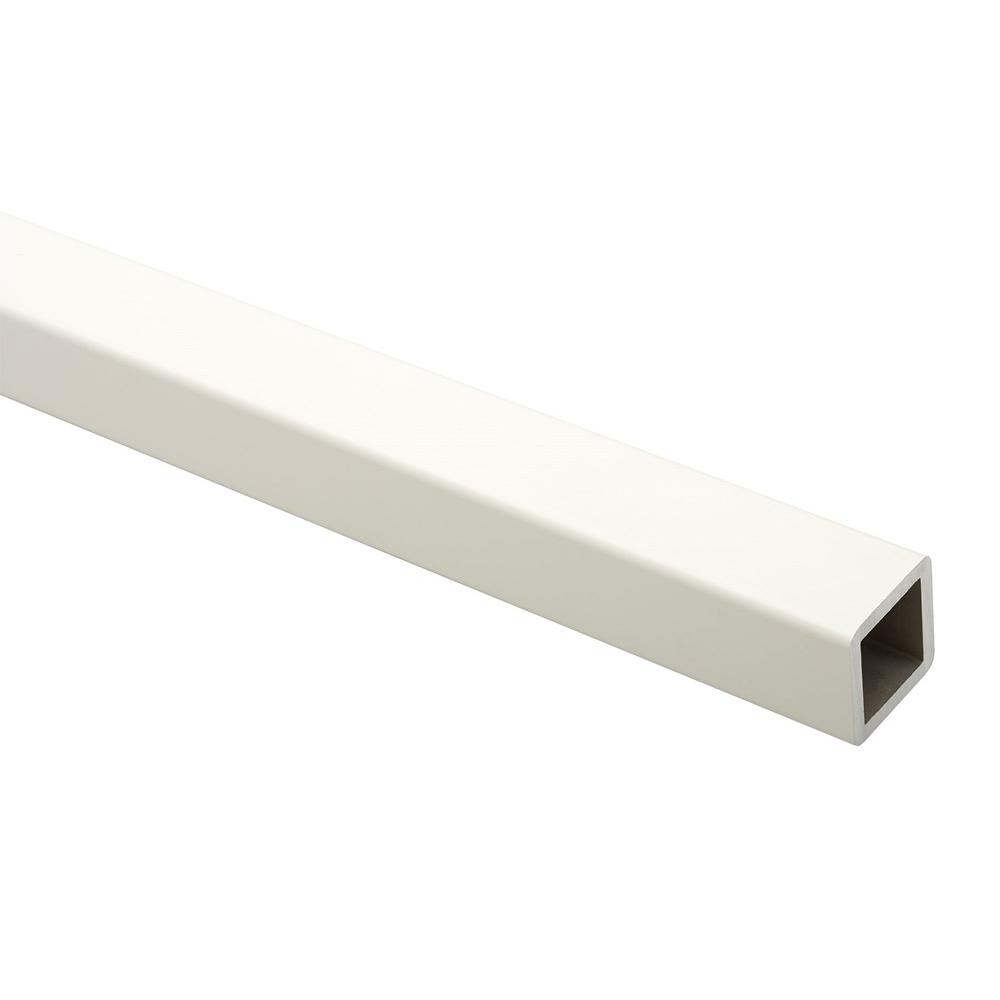 Staf vierkant staal masief WGW zwart onbewerkt staal - 10 MM bij